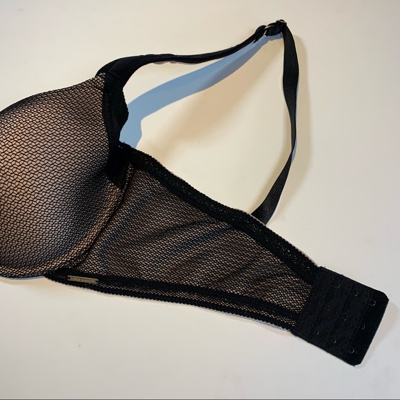 38C Vince Camuto nude and black full figure t-shirt cup bra w comfort straps - Picture 4 of 11